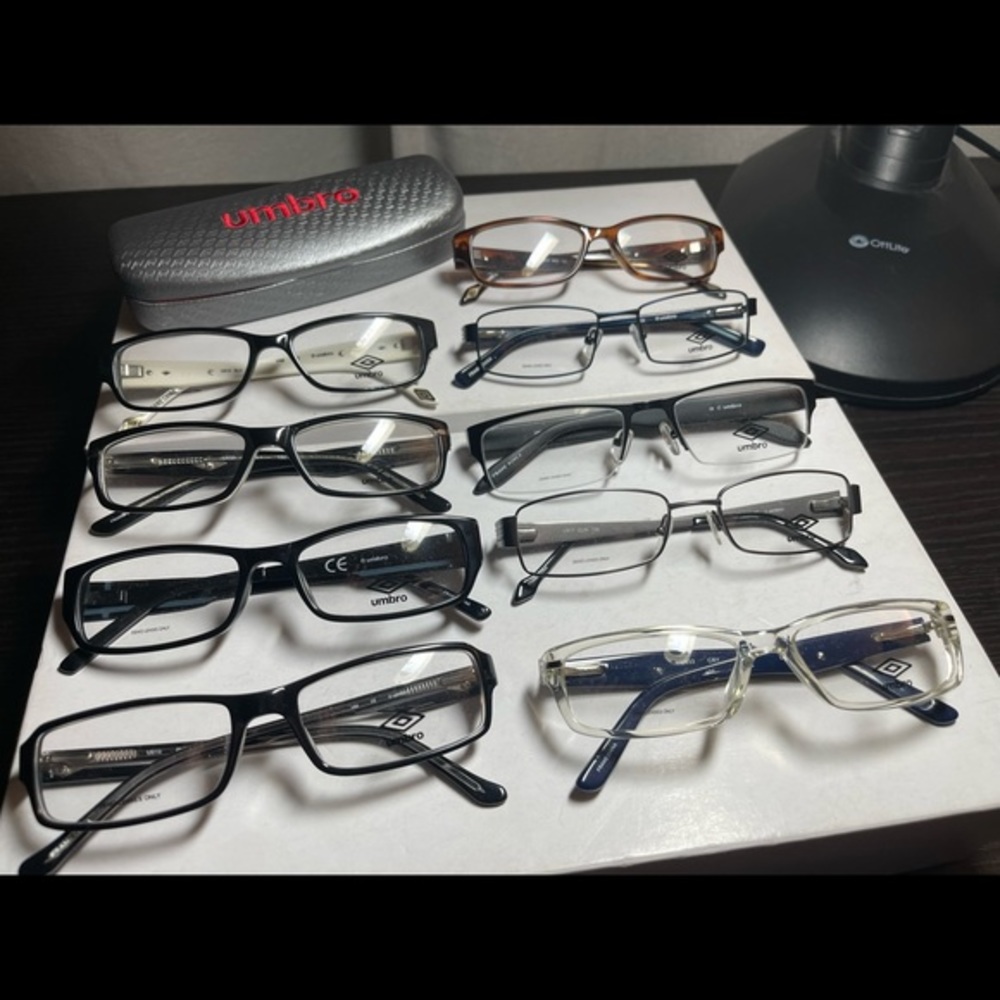 Lot of New Umbro Eyeglass Frames - Unisex (9 pairs)